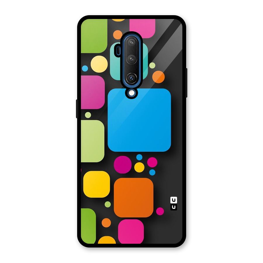 Color Boxes Abstract Glass Back Case for OnePlus 7T Pro