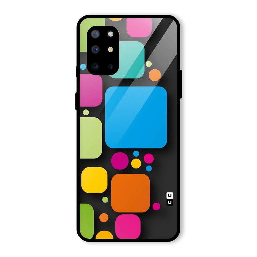 Color Boxes Abstract Glass Back Case for OnePlus 8T