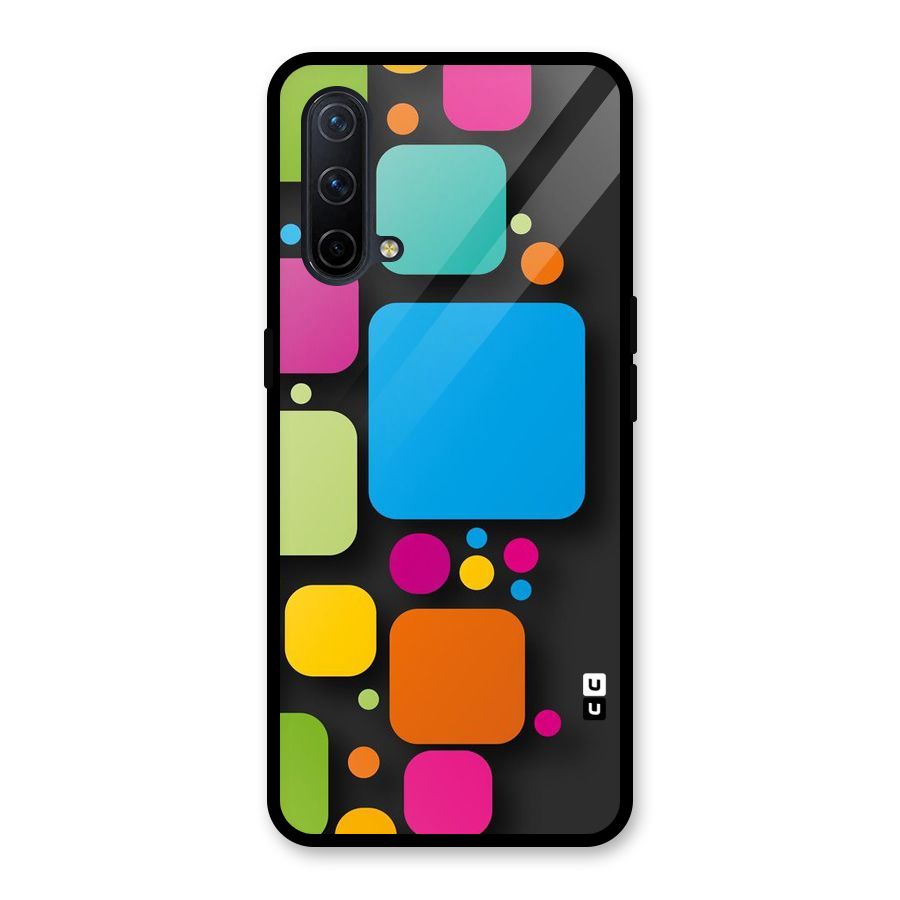 Color Boxes Abstract Glass Back Case for OnePlus Nord CE 5G