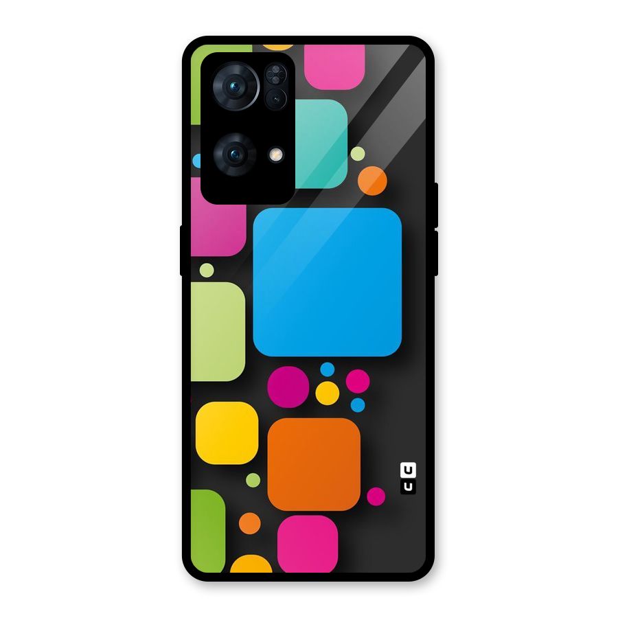 Color Boxes Abstract Glass Back Case for Oppo Reno7 Pro 5G