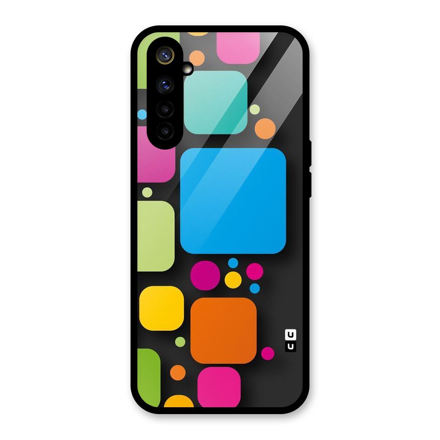 Color Boxes Abstract Glass Back Case for Realme 6i