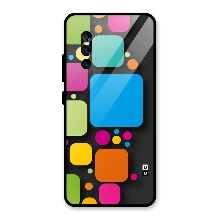 Color Boxes Abstract Glass Back Case for Vivo V15 Pro