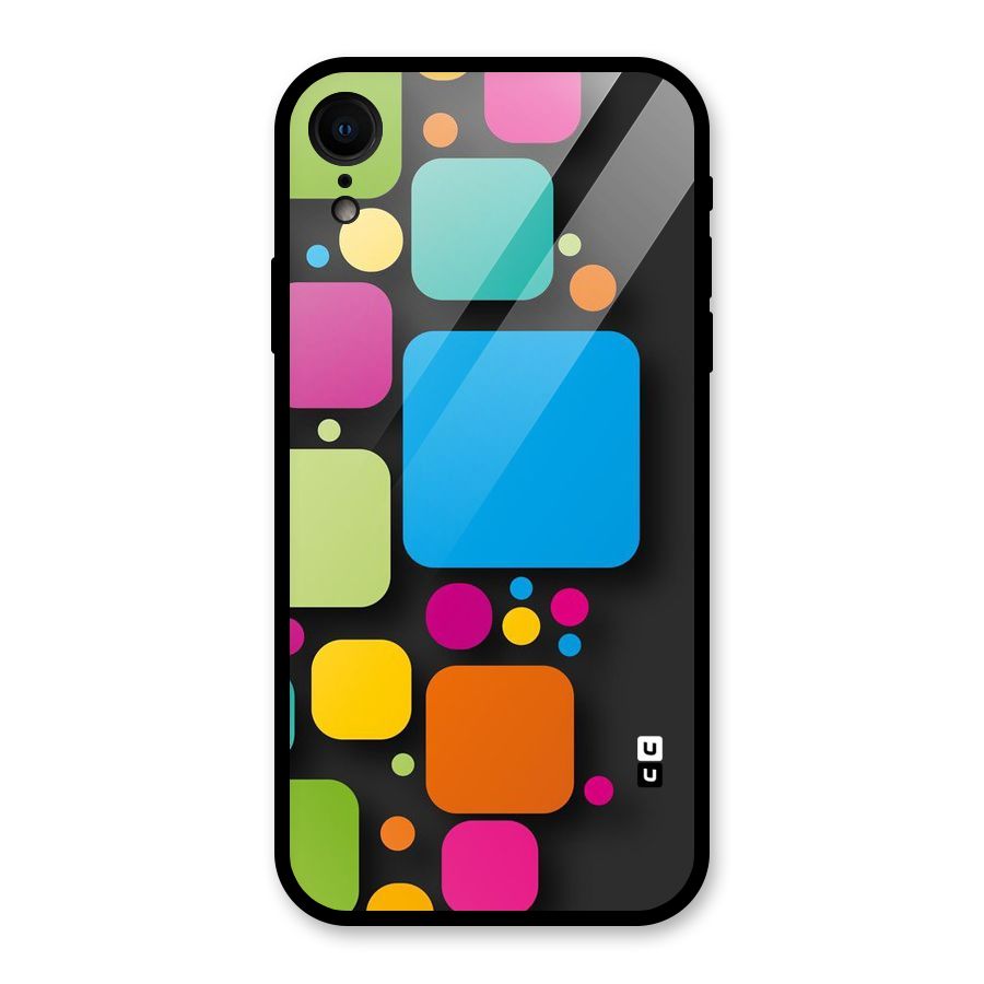 Color Boxes Abstract Glass Back Case for XR