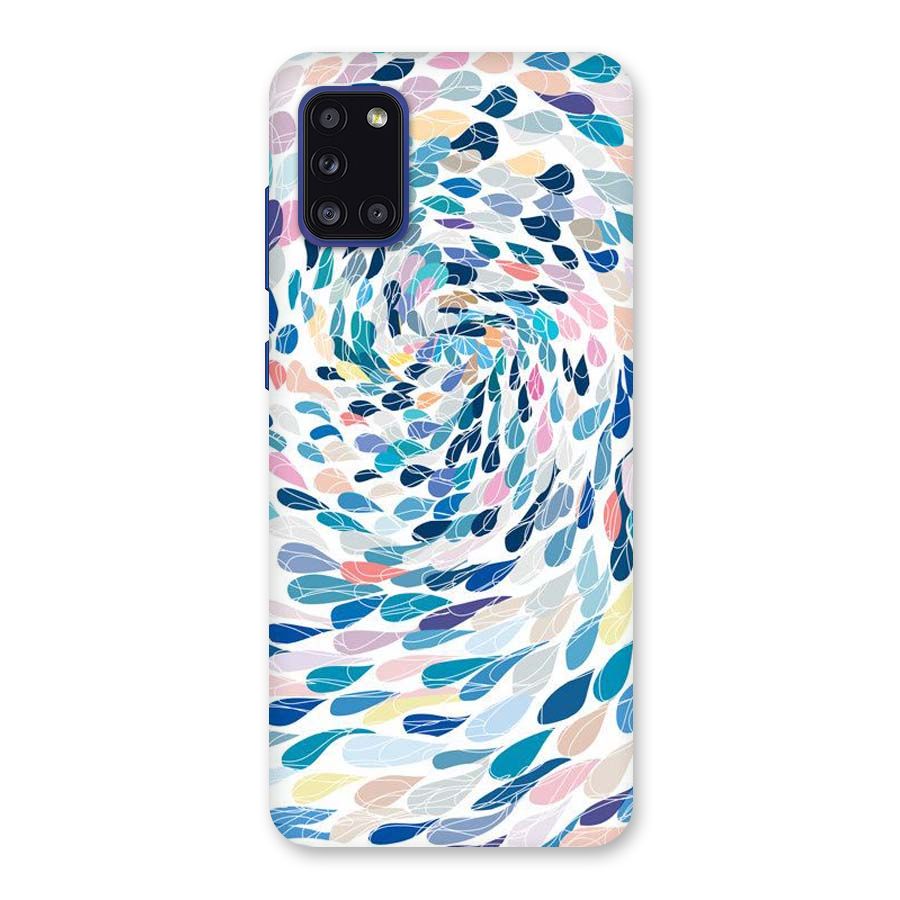Color Droplets Swirls Back Case for Galaxy A31