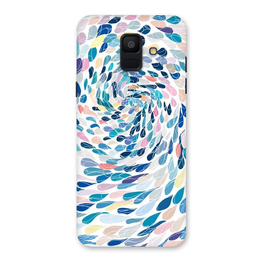 Color Droplets Swirls Back Case for Galaxy A6 (2018)