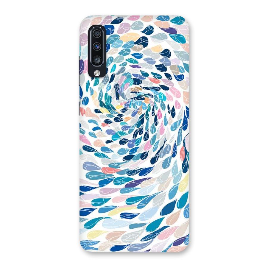 Color Droplets Swirls Back Case for Galaxy A70
