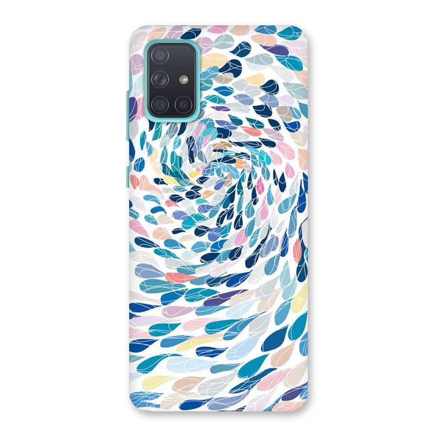 Color Droplets Swirls Back Case for Galaxy A71