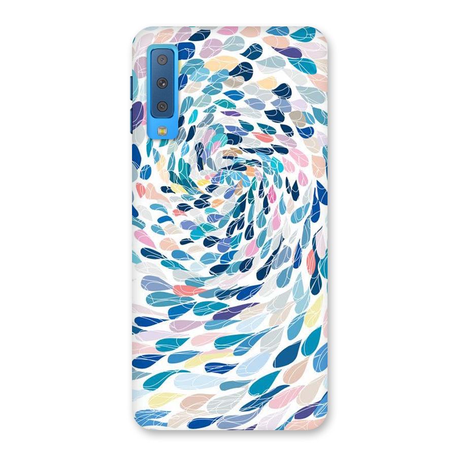 Color Droplets Swirls Back Case for Galaxy A7 (2018)