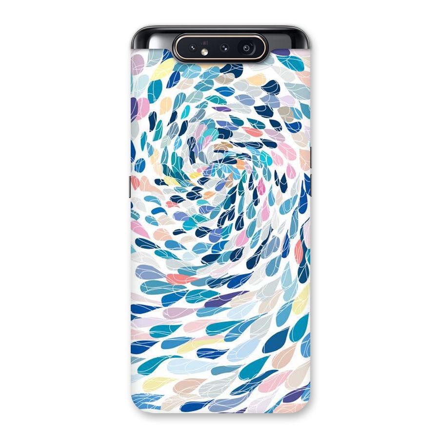 Color Droplets Swirls Back Case for Galaxy A80