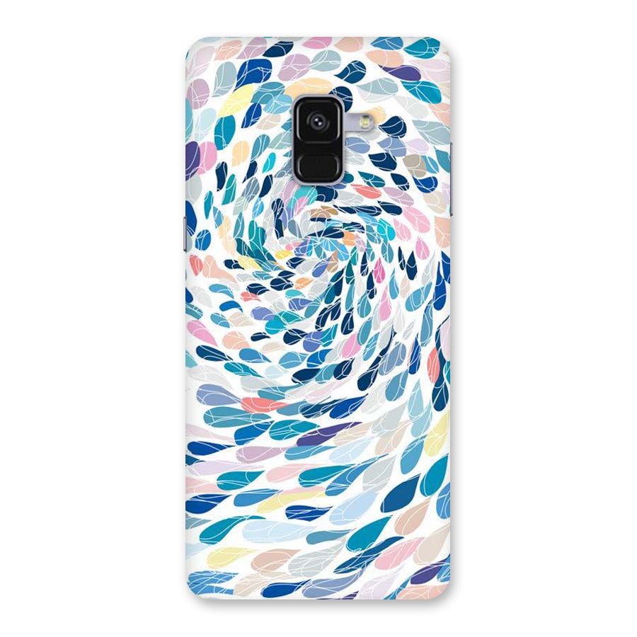 Color Droplets Swirls Back Case for Galaxy A8 Plus