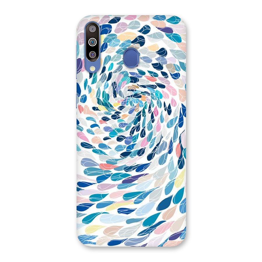 Color Droplets Swirls Back Case for Galaxy M30