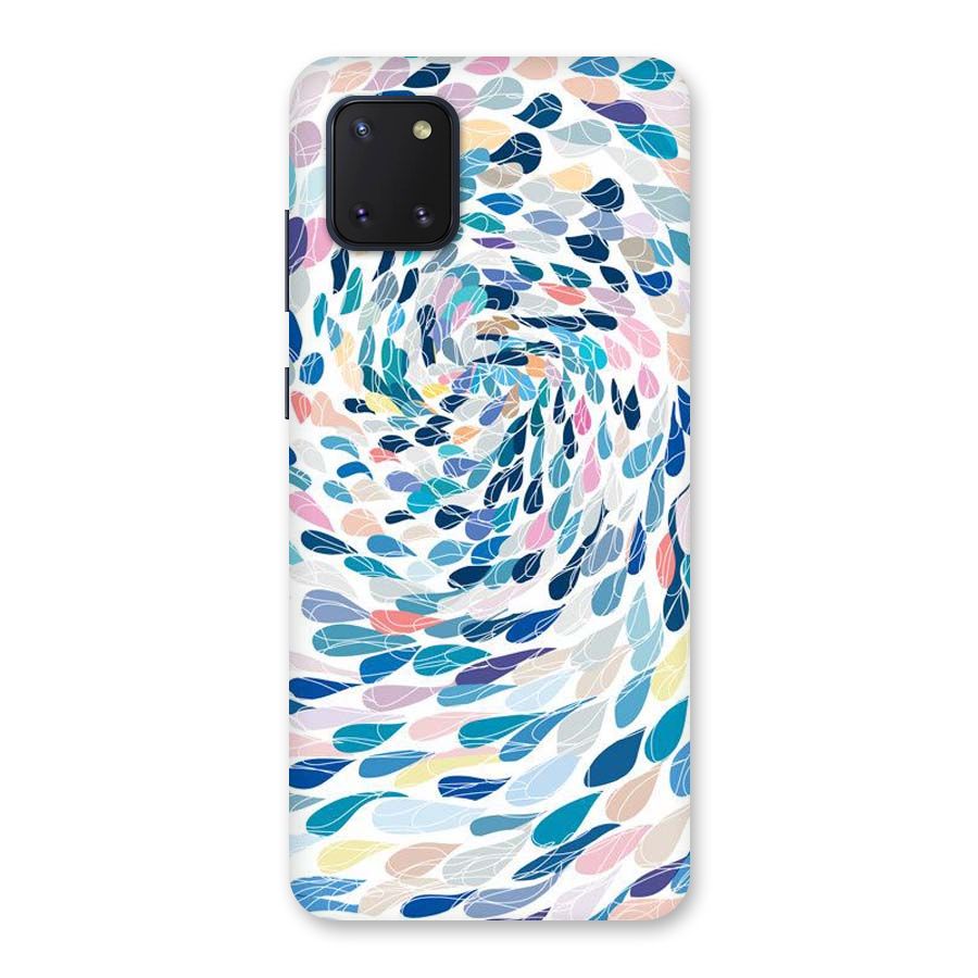 Color Droplets Swirls Back Case for Galaxy Note 10 Lite