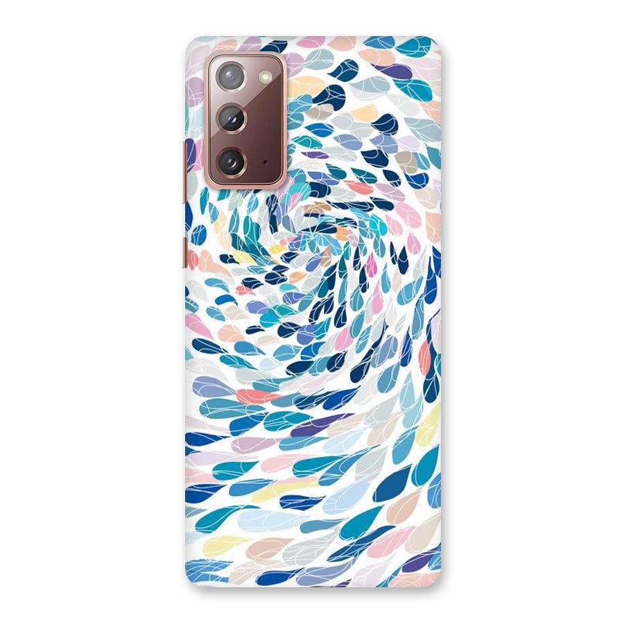 Color Droplets Swirls Back Case for Galaxy Note 20