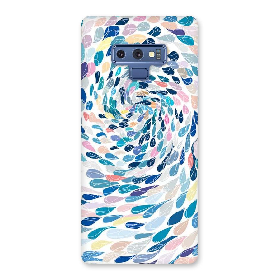 Color Droplets Swirls Back Case for Galaxy Note 9