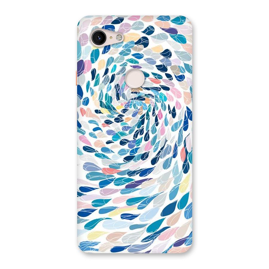 Color Droplets Swirls Back Case for Google Pixel 3 XL
