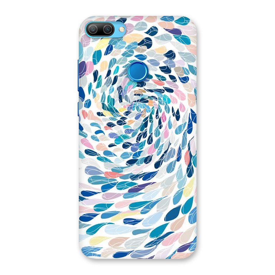 Color Droplets Swirls Back Case for Honor 9N