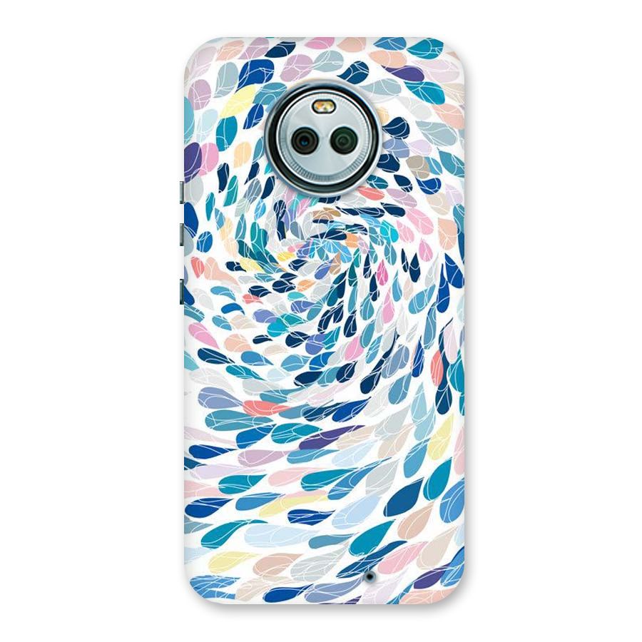 Color Droplets Swirls Back Case for Moto X4