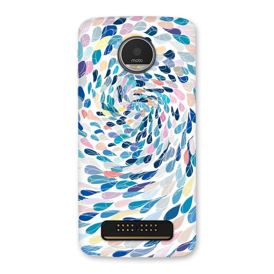 Color Droplets Swirls Back Case for Moto Z Play
