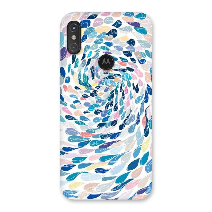 Color Droplets Swirls Back Case for Motorola One Power