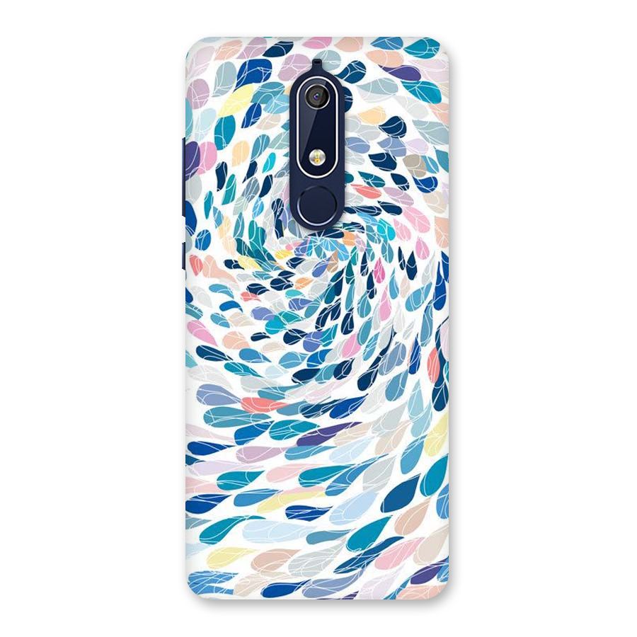 Color Droplets Swirls Back Case for Nokia 5.1