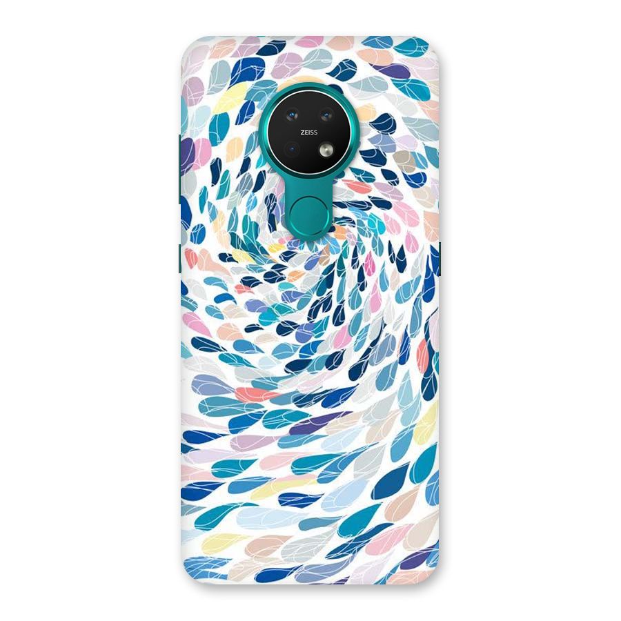 Color Droplets Swirls Back Case for Nokia 7.2