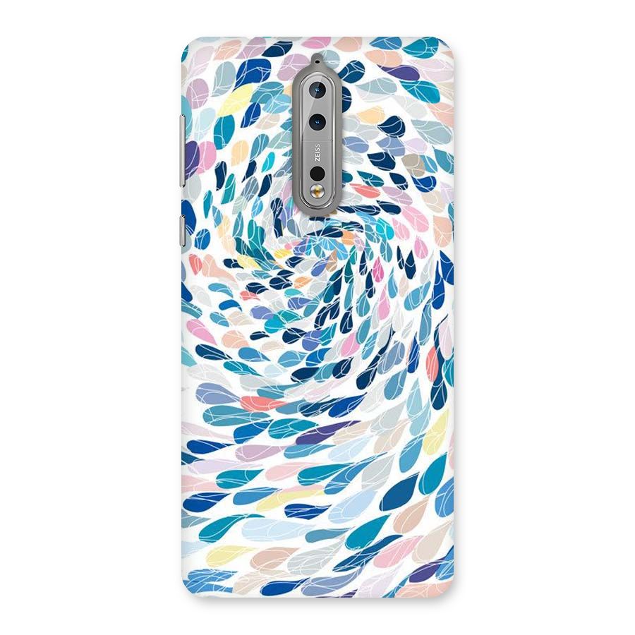 Color Droplets Swirls Back Case for Nokia 8