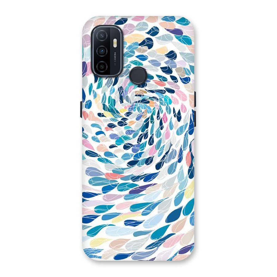Color Droplets Swirls Back Case for Oppo A32