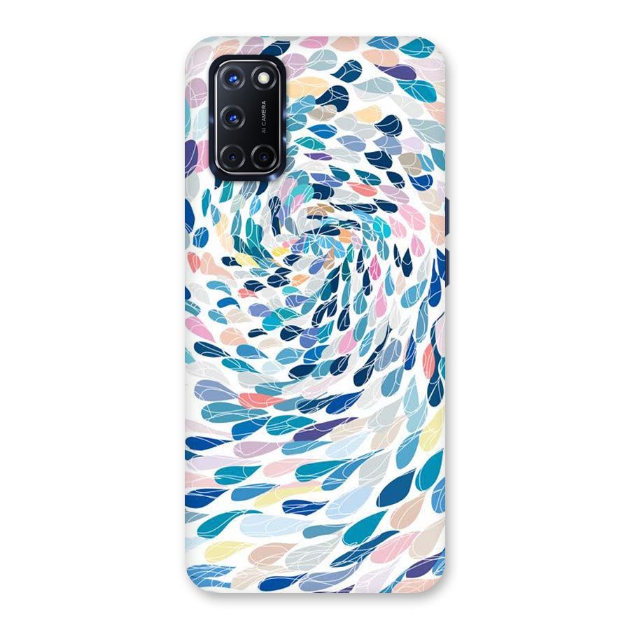Color Droplets Swirls Back Case for Oppo A52