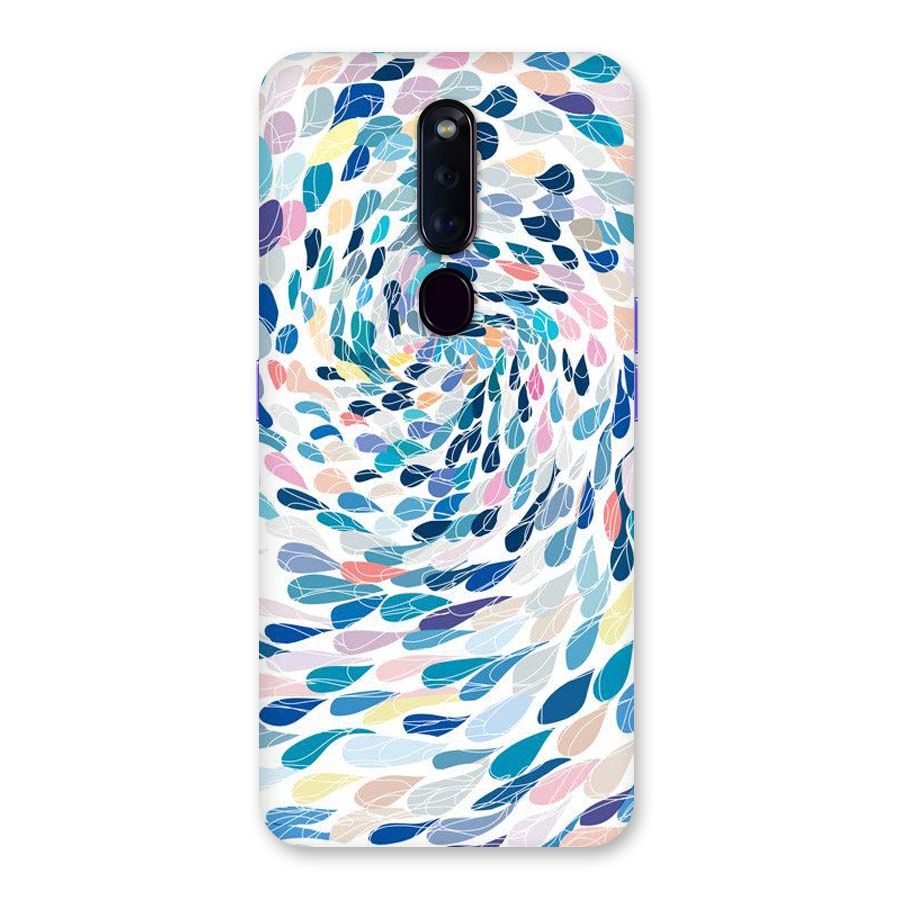 Color Droplets Swirls Back Case for Oppo F11 Pro