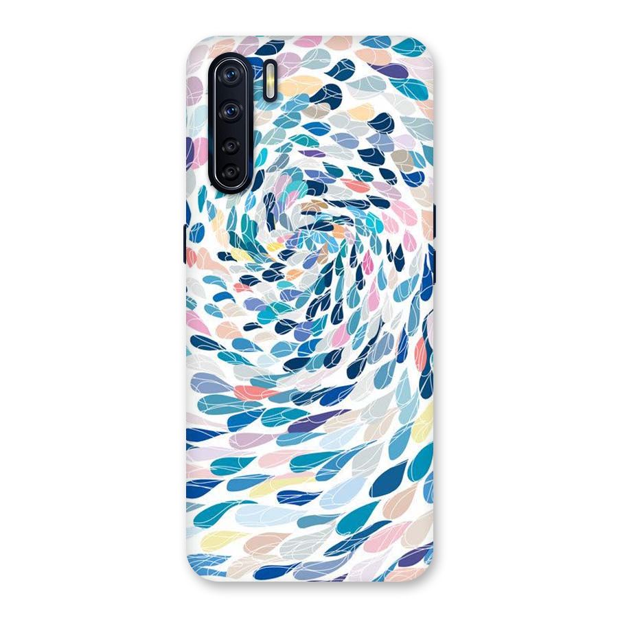 Color Droplets Swirls Back Case for Oppo F15