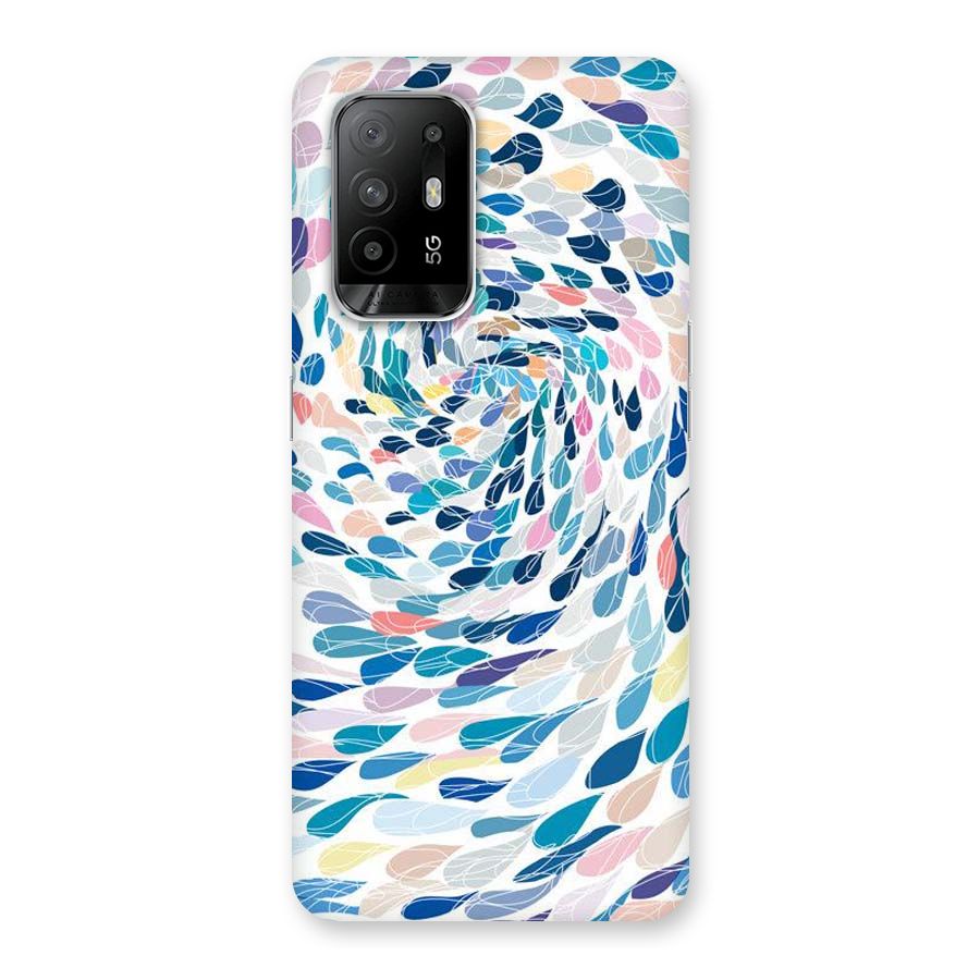 Color Droplets Swirls Back Case for Oppo F19 Pro Plus 5G