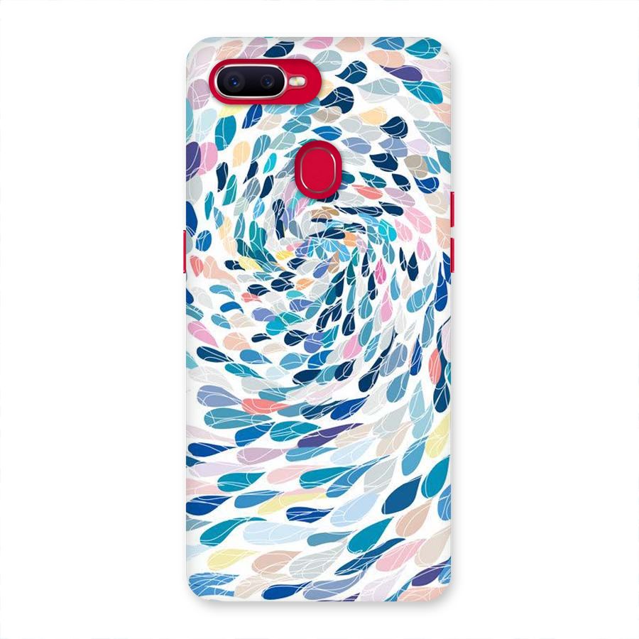 Color Droplets Swirls Back Case for Oppo F9 Pro