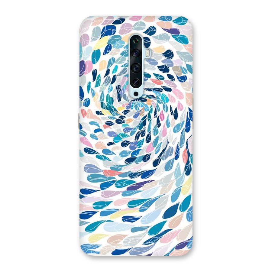 Color Droplets Swirls Back Case for Oppo Reno2 F
