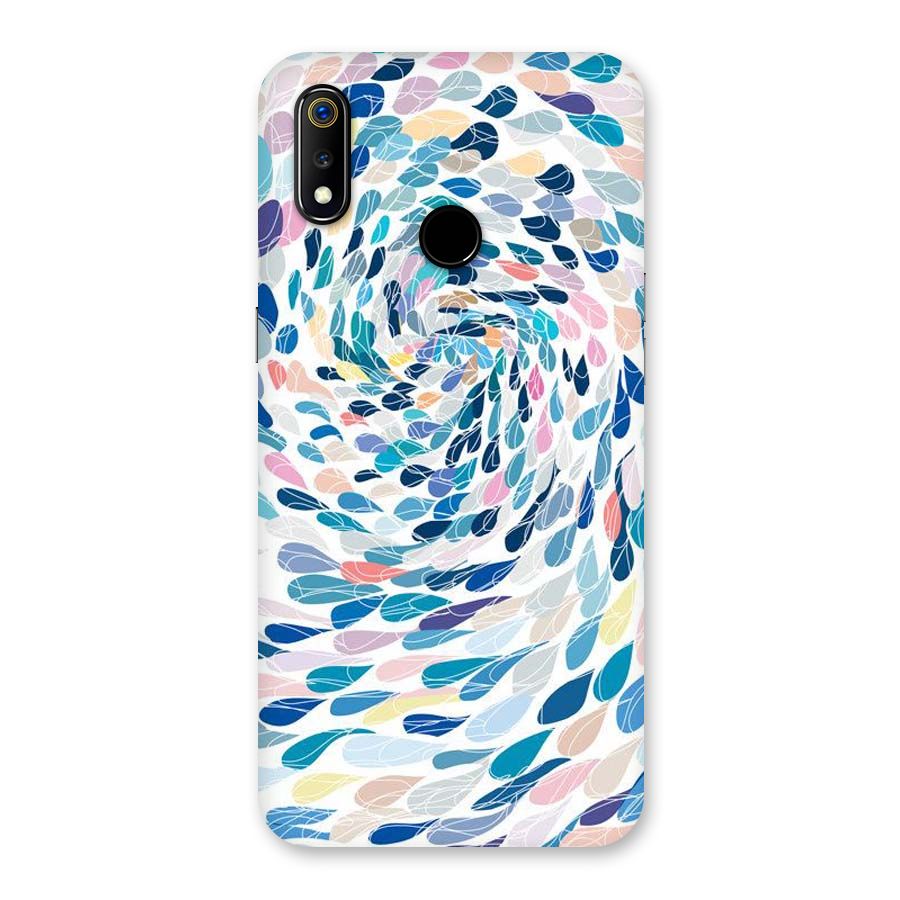 Color Droplets Swirls Back Case for Realme 3