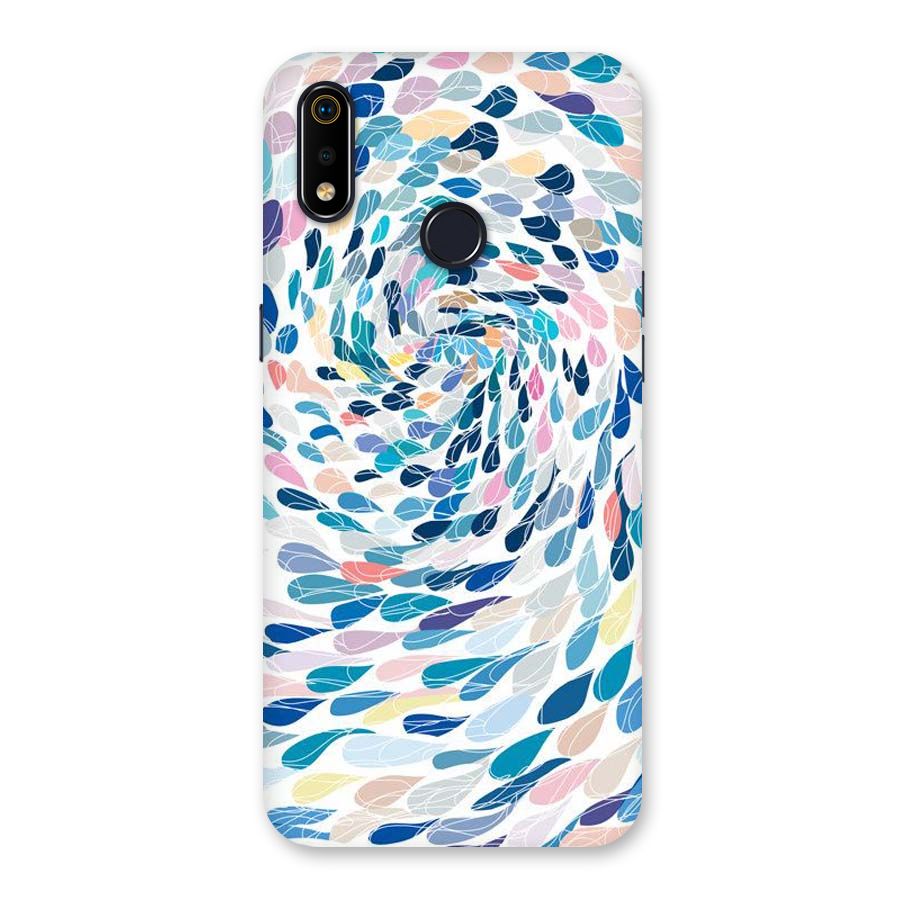 Color Droplets Swirls Back Case for Realme 3i
