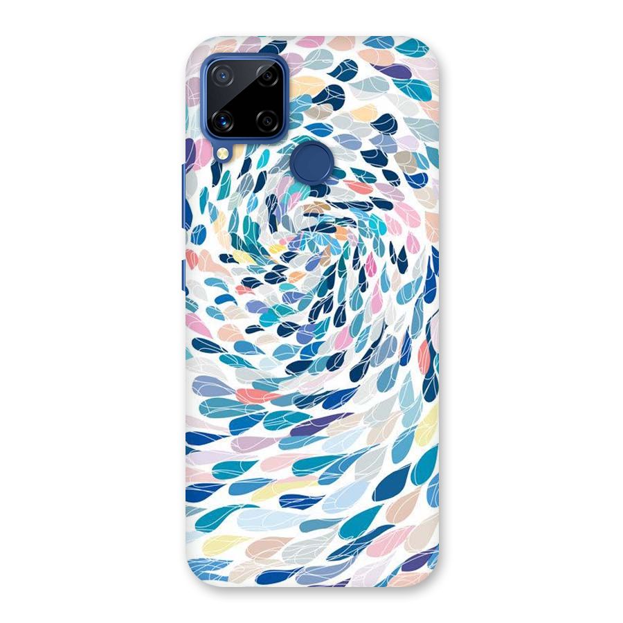 Color Droplets Swirls Back Case for Realme C12