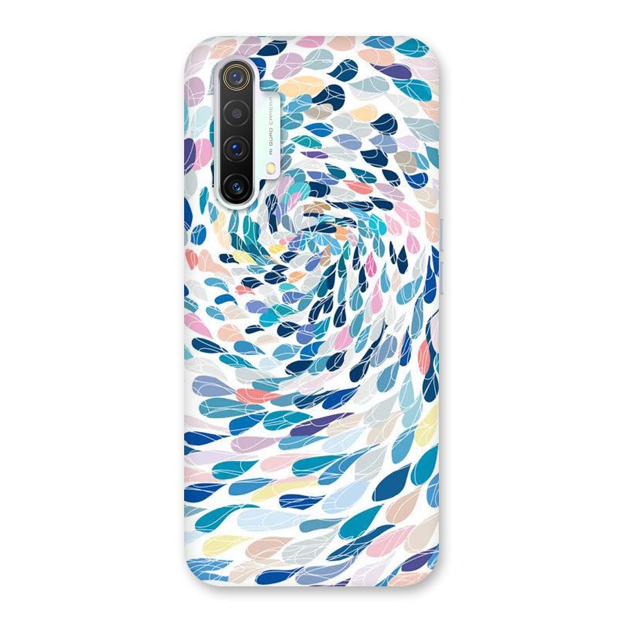 Color Droplets Swirls Back Case for Realme X3 SuperZoom