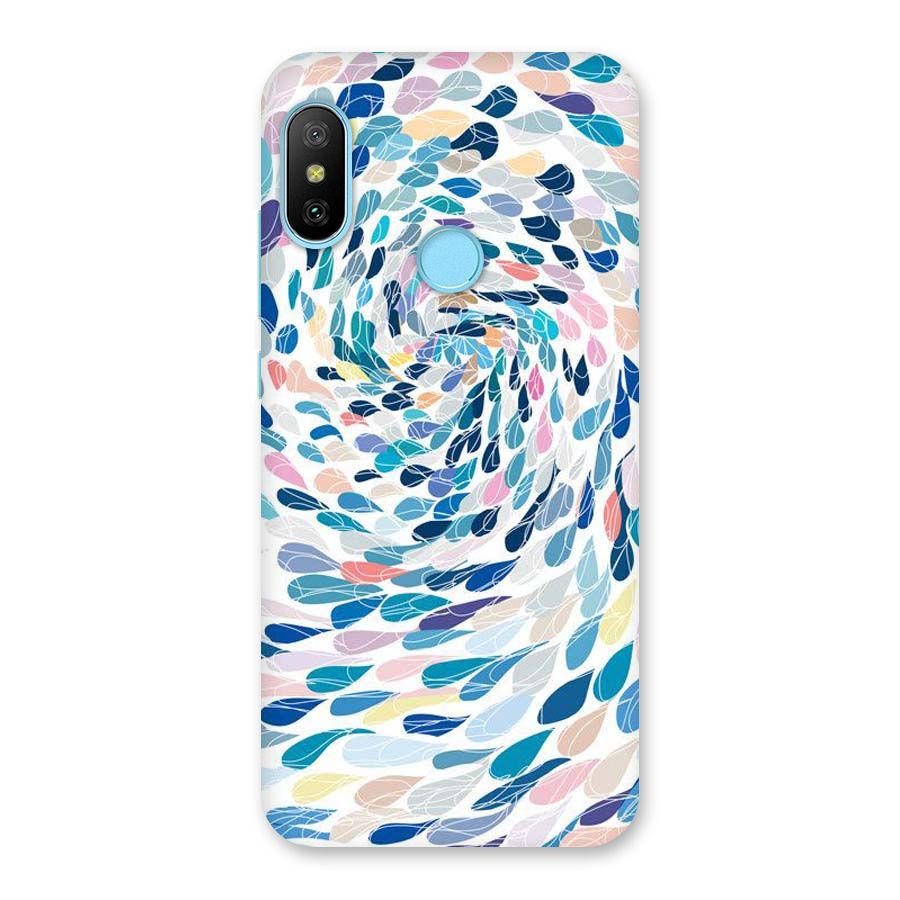 Color Droplets Swirls Back Case for Redmi 6 Pro
