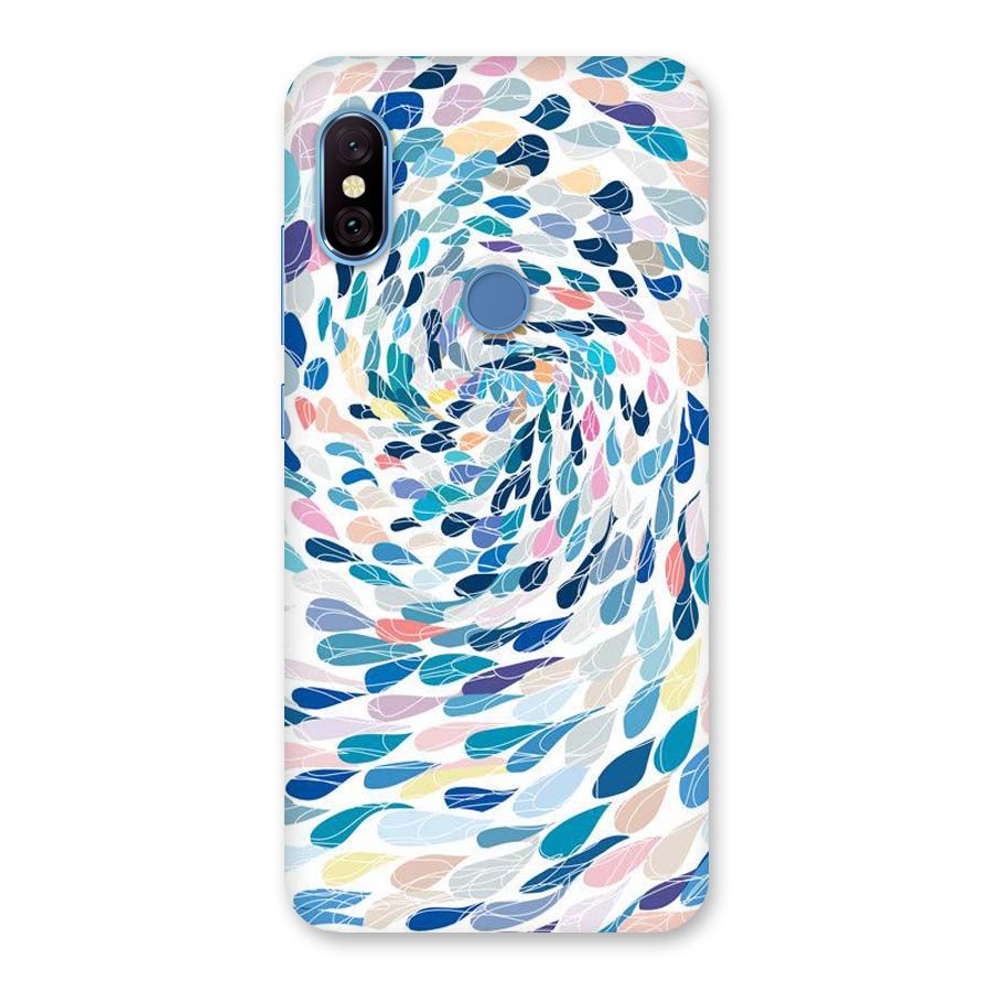 Color Droplets Swirls Back Case for Redmi Note 6 Pro