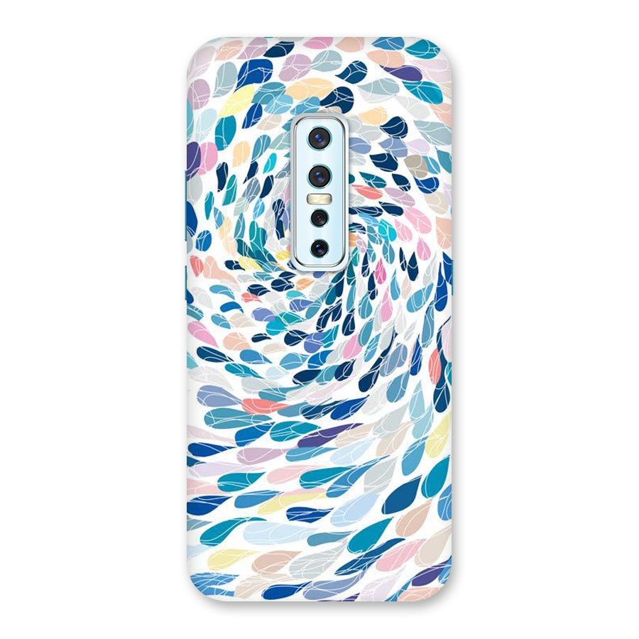 Color Droplets Swirls Back Case for Vivo V17 Pro