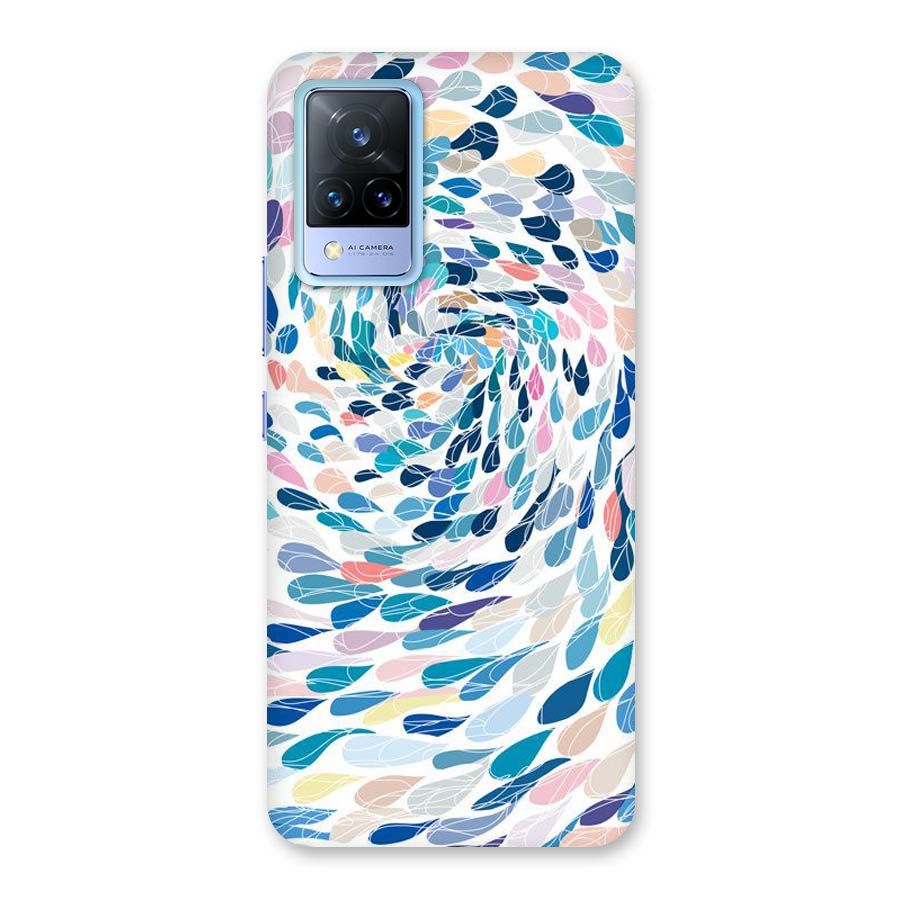 Color Droplets Swirls Back Case for Vivo V21 5G