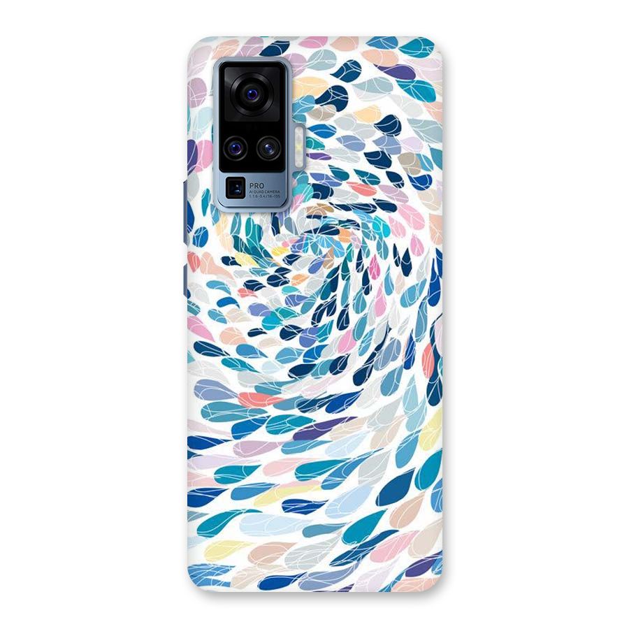 Color Droplets Swirls Back Case for Vivo X50 Pro