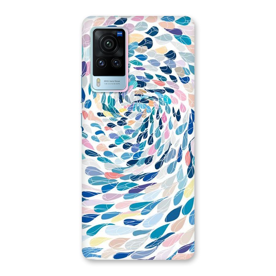 Color Droplets Swirls Back Case for Vivo X60 Pro