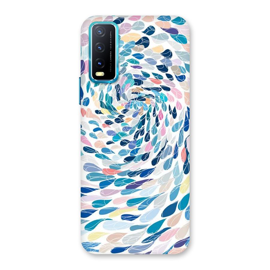 Color Droplets Swirls Back Case for Vivo Y20