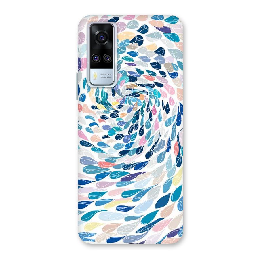 Color Droplets Swirls Back Case for Vivo Y31
