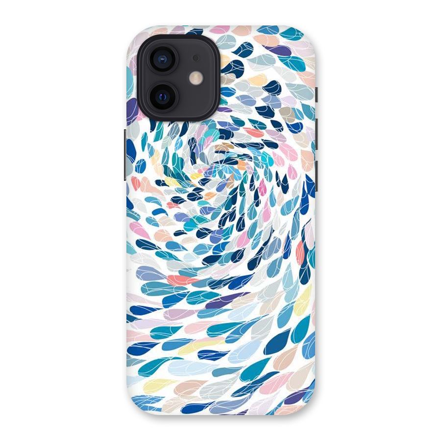 Color Droplets Swirls Back Case for iPhone 12