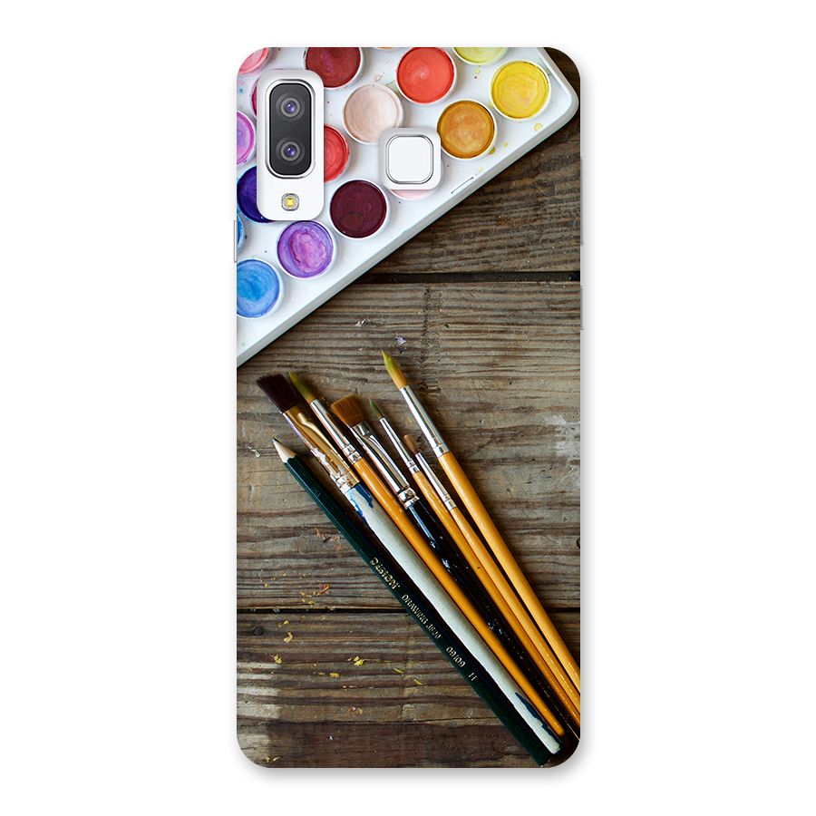 Color Palette and Brush Back Case for Galaxy A8 Star