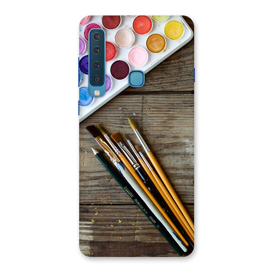 Color Palette and Brush Back Case for Galaxy A9 (2018)