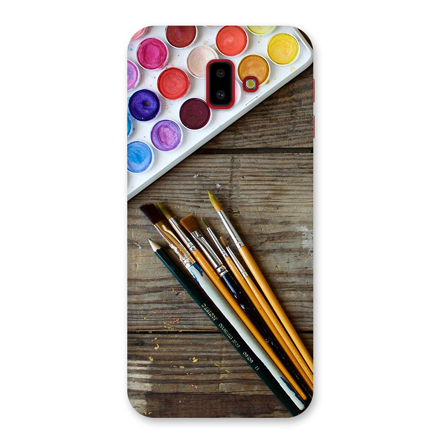 Color Palette and Brush Back Case for Galaxy J6 Plus
