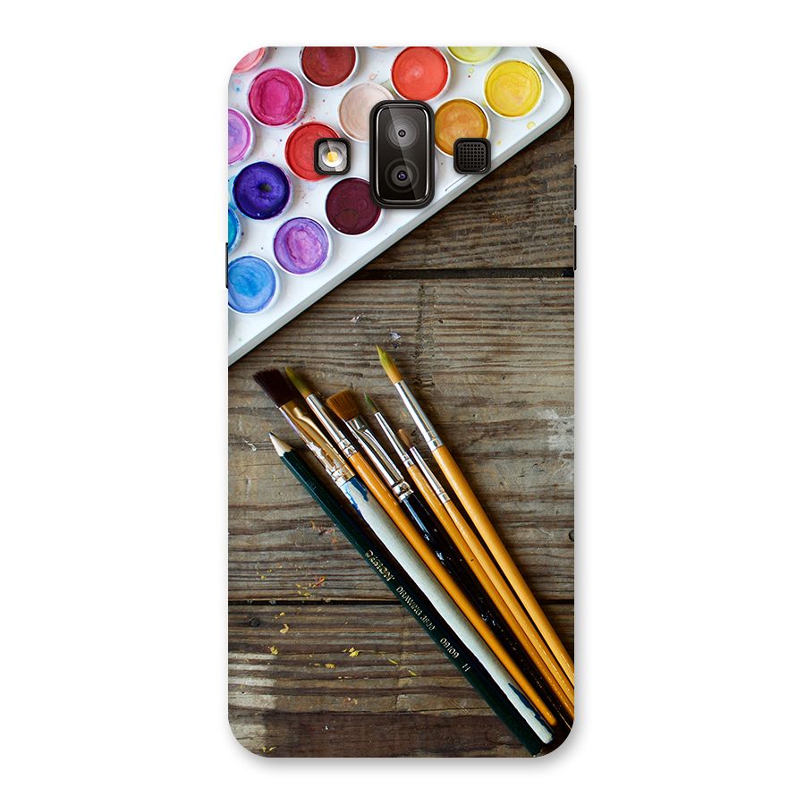 Color Palette and Brush Back Case for Galaxy J7 Duo